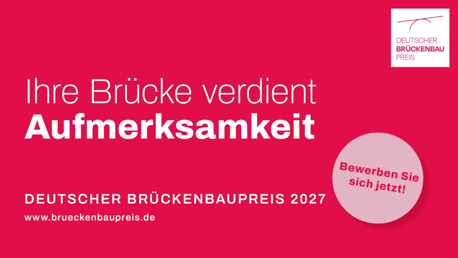 Banner Deutscher Brückenbaupreis